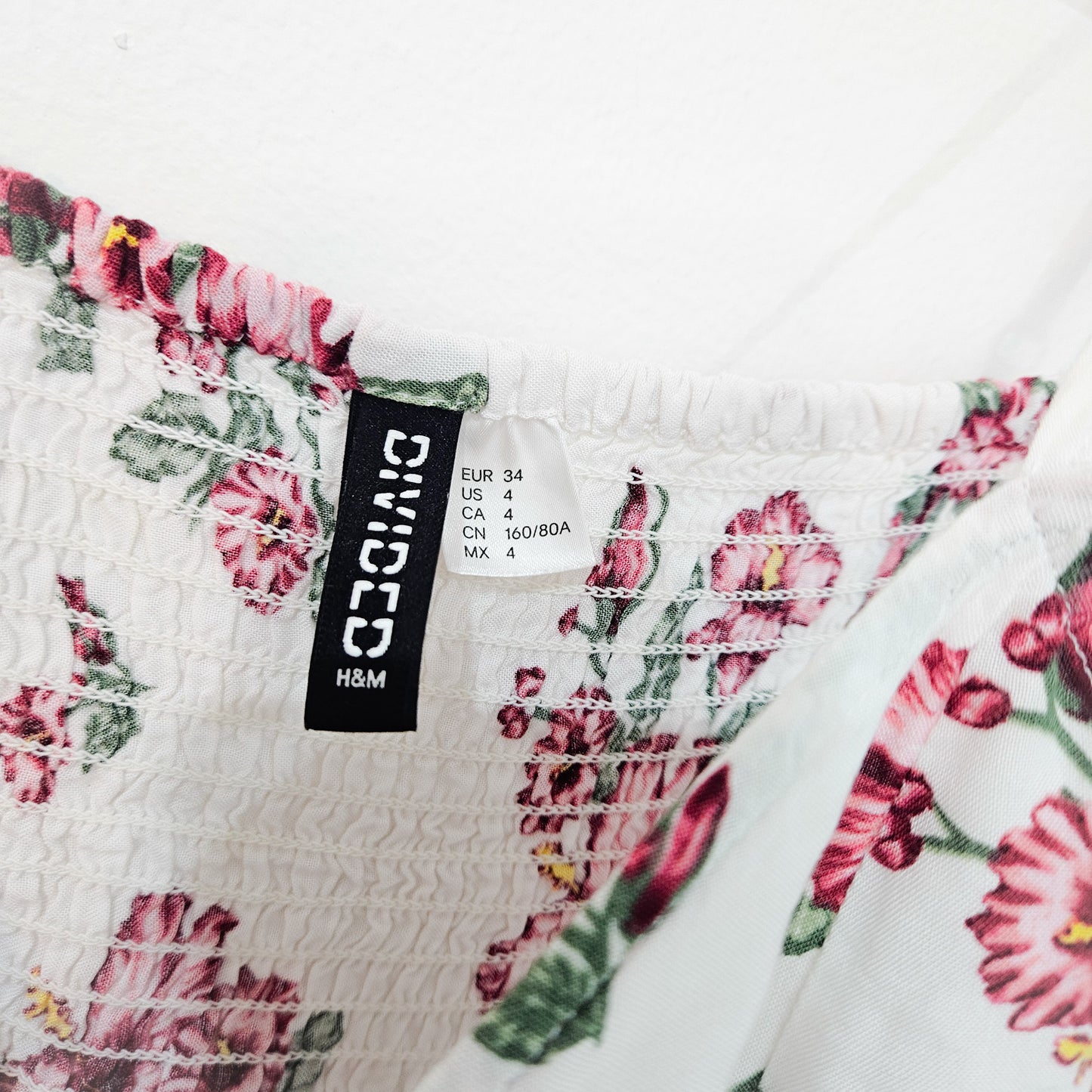 H&M שמלה פרחונית לאישה מידה 34