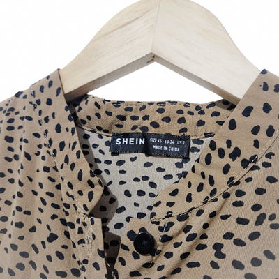 SHEIN שמלה מנומרת לאישה מידה XS
