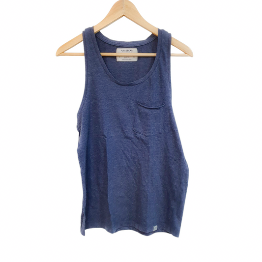 Pull&Bear גופיה כחולה לגבר מידה S‏