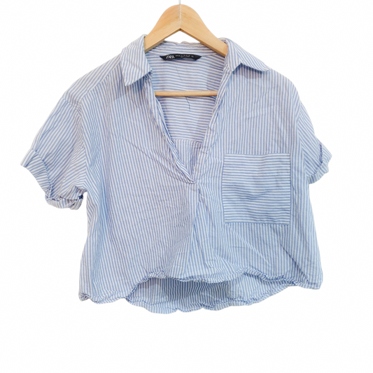 ZARA חולצה קצרה לאישה מידה XS‏