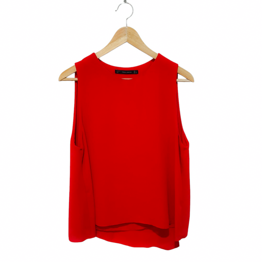 ZARA גופיה אדומה לאישה מידה L‏