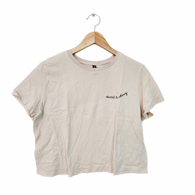H&M חולצה קצרה לאישה מידה M‏