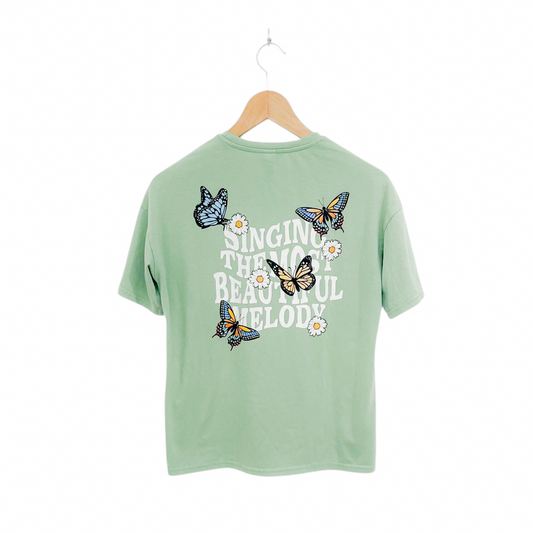 Shein חולצה קצרה לילדות גיל 10
