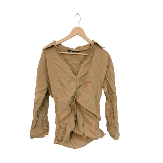 ZARA חולצה מכופתרת לאישה מידה M