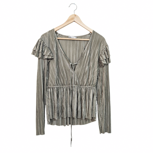 ZARA חולצה מעוצבת לאישה מידה L