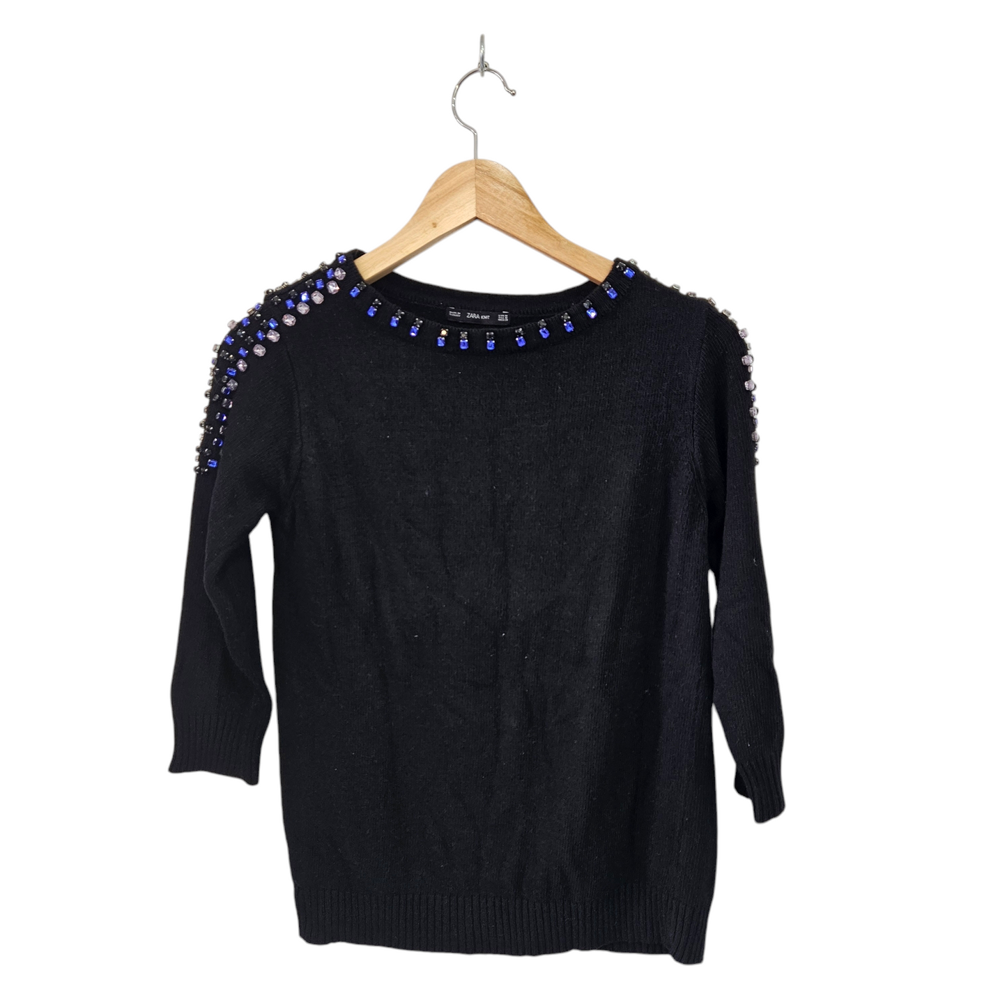 ZARA סוודר שחור לאישה מידה M‏
