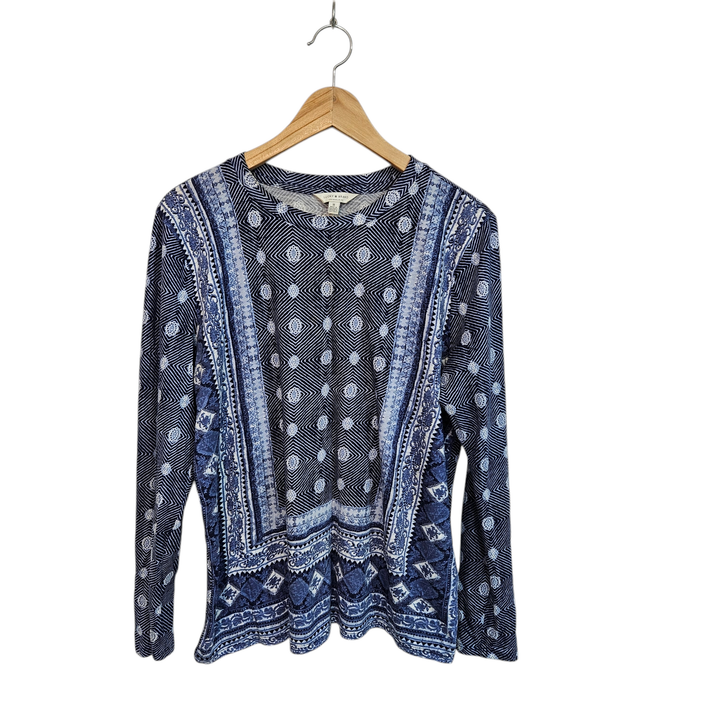 Lucky brand חולצה דקה לאישה מידה M - במצב טוב