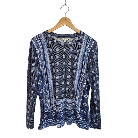 Lucky brand חולצה דקה לאישה מידה M - במצב טוב