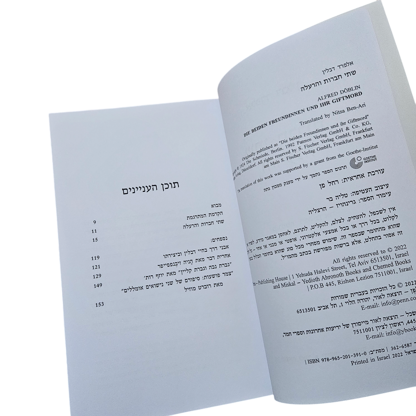 שתי חברות והרעלה - אלפרד דבלין