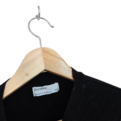 Bershka סוודר שחור לאישה מידה XS‏
