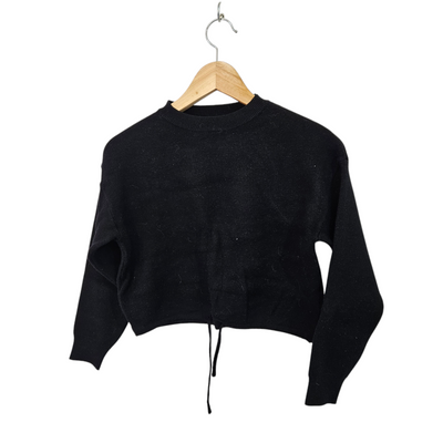 Bershka סוודר שחור לאישה מידה XS‏