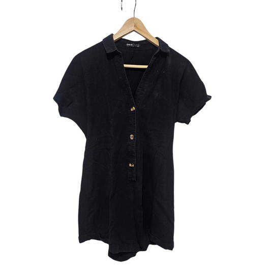 SHEIN אוברול שחור דק לאישה מידה 36