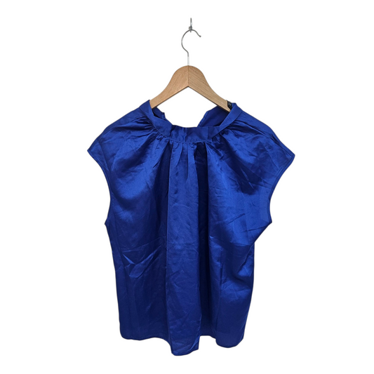 SHEIN חולצת סטן כחולה לאישה מידה M‏
