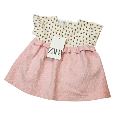 ZARA שמלה חדשה עם תווית לתינוקות 3-6 חודשים
