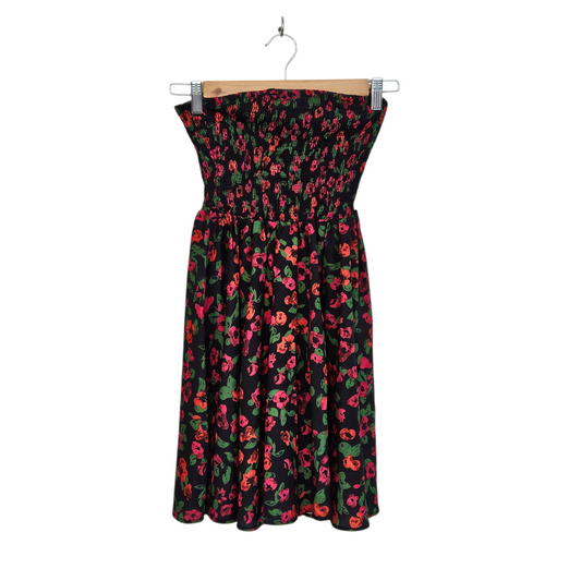 Shein שמלת סטרפלס פרחונית לאישה מידה XS‏