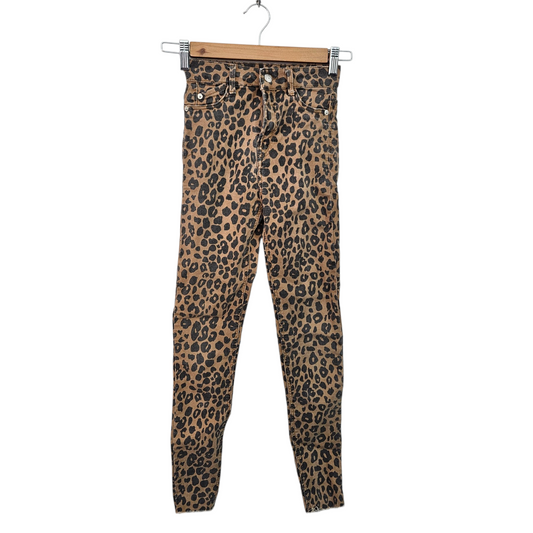 Bershka מכנסיים ארוכים דקים לאישה מידה 32