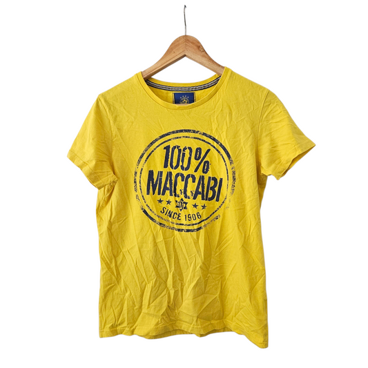 מכבי OFFICIAL MERCHANDISE חולצה קצרה לגבר מידה S‎