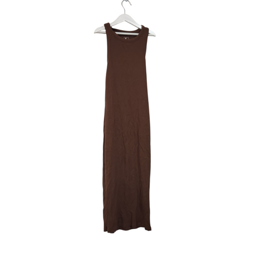 S.WEAR שמלת מקסי צבע חום לאישה מידה XS‎