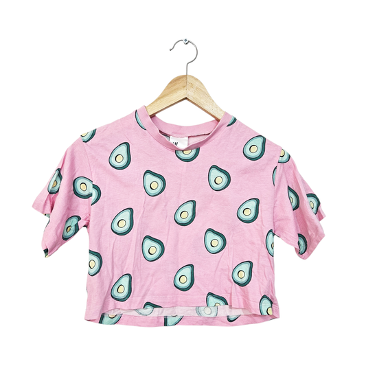 H&M חולצה קצרה לילדות גיל 8-10