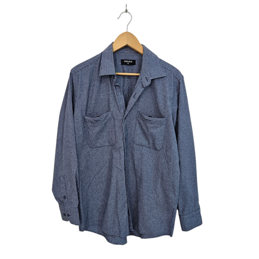 ETON BLUE חולצה מכופתרת לגבר מידה L 41-42