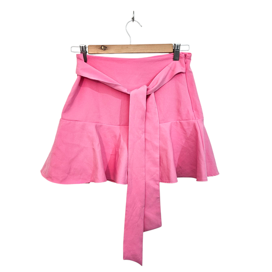 ZARA חצאית ורודה קצרה לאישה מידה M