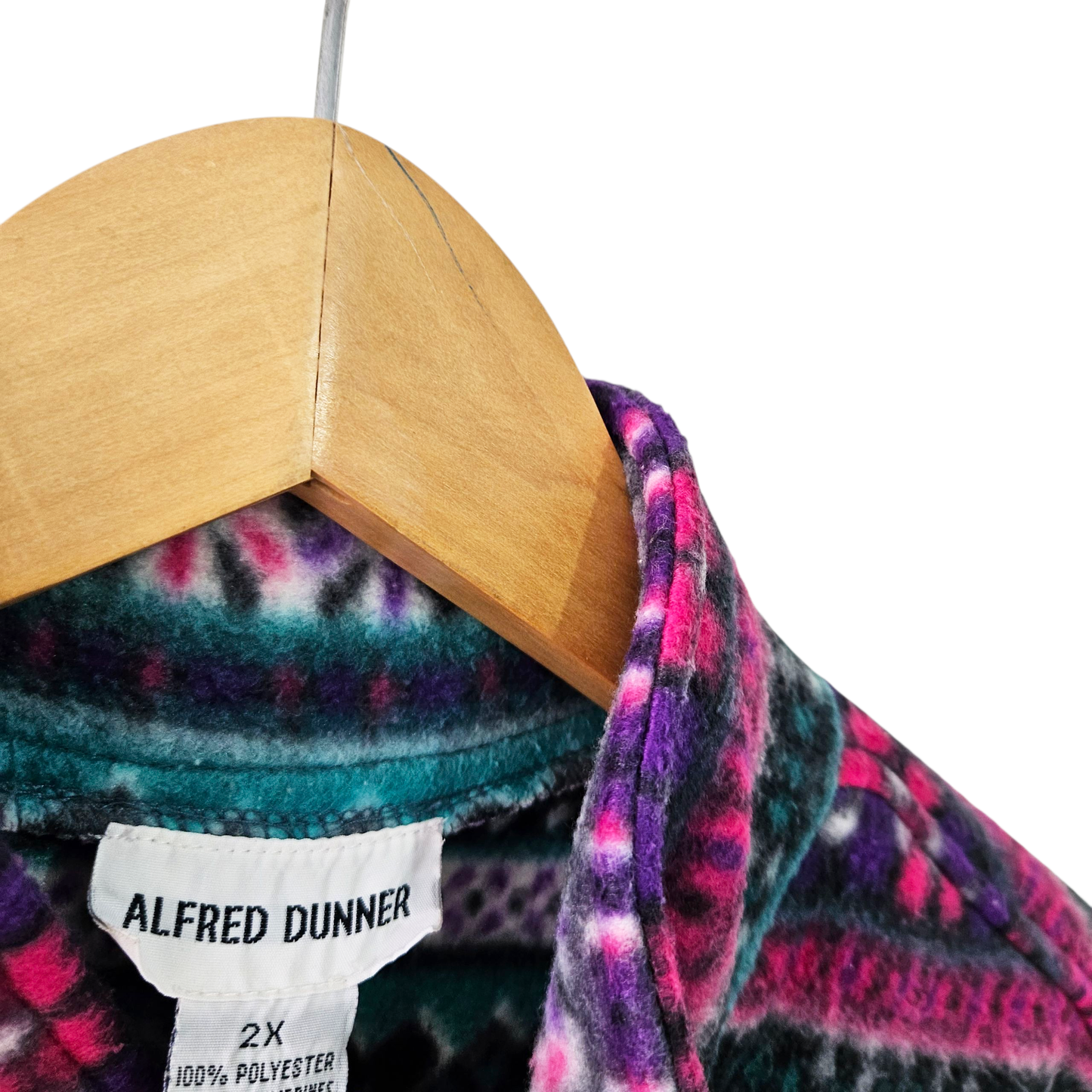 ALFRED DUNNER ג'קט פליז וינטג' לאישה מידה XXL