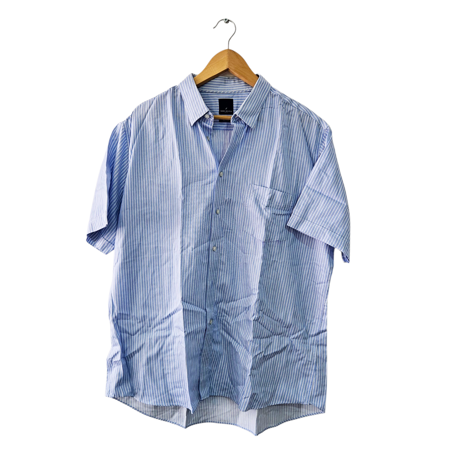 DANIEL HECHTER חולצה מכופתרת ארוכה לגבר מידה XXL