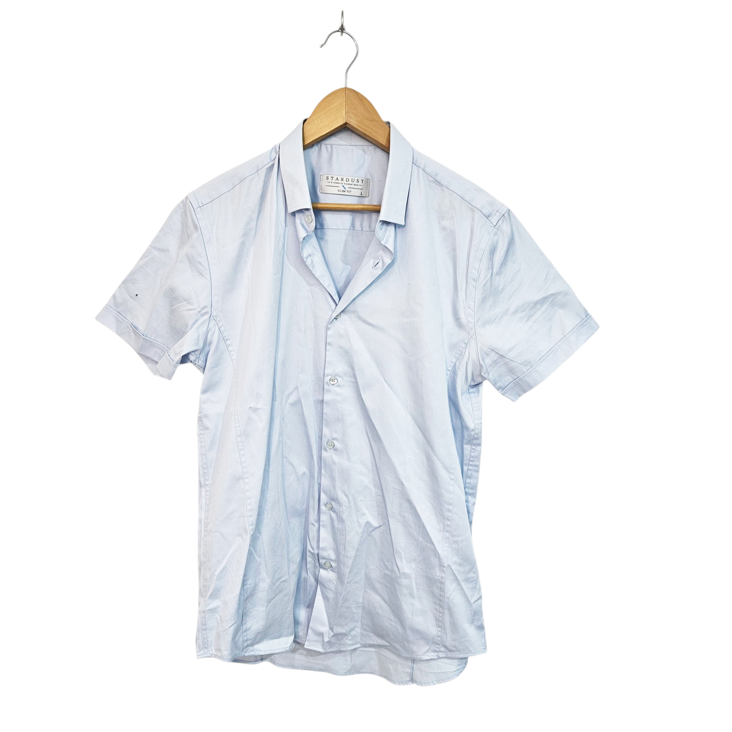 STARDUST חולצה קצרה מכופתרת לגבר מידה L