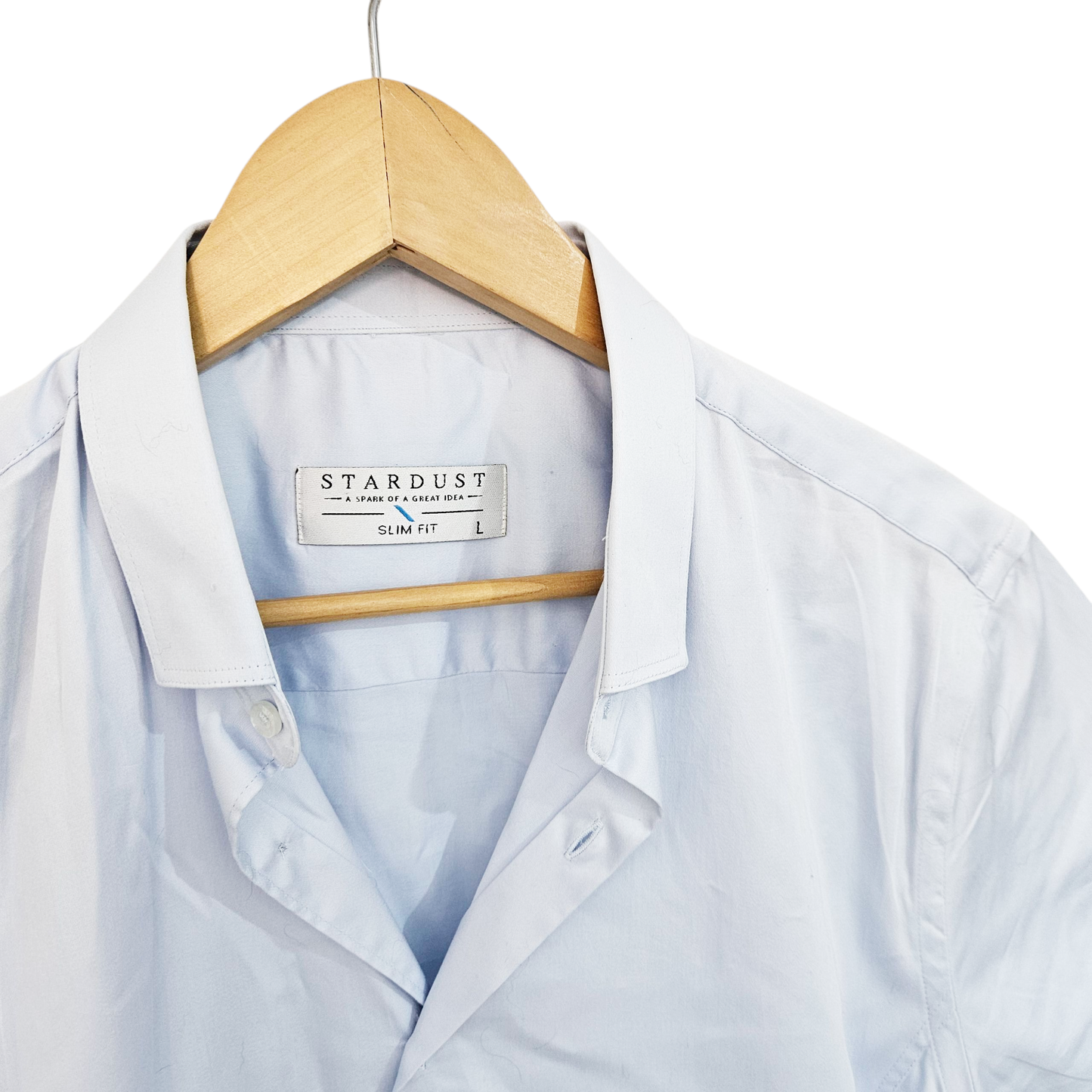 STARDUST חולצה קצרה מכופתרת לגבר מידה L