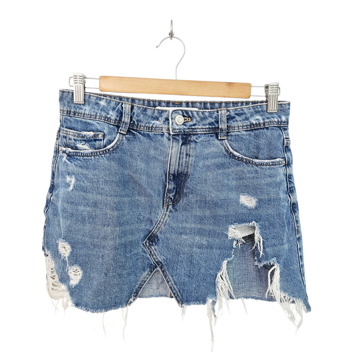ZARA חצאית ג'ינס לאישה מידה S