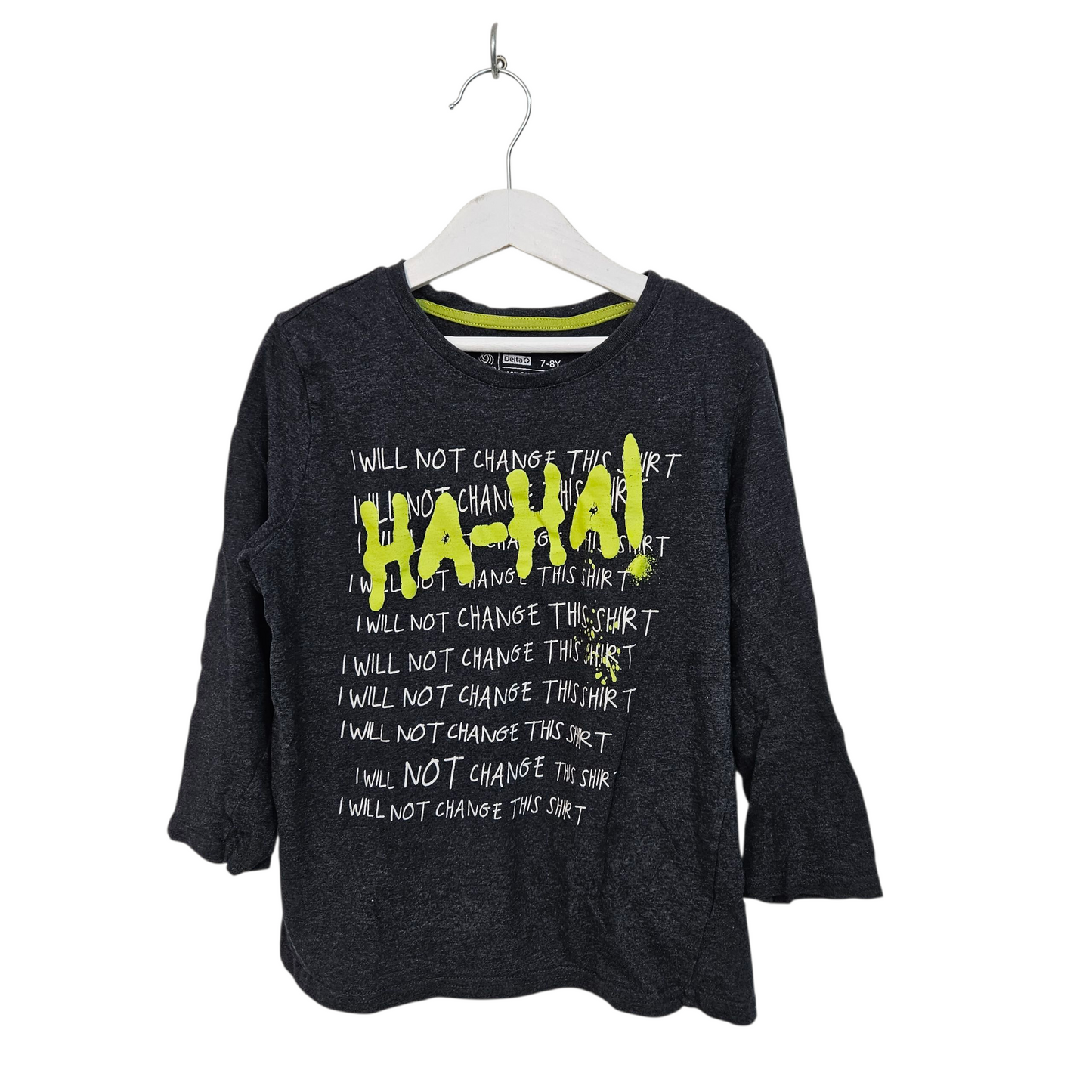 DELTA חולצה ארוכה דקה לילדים גיל 7-8