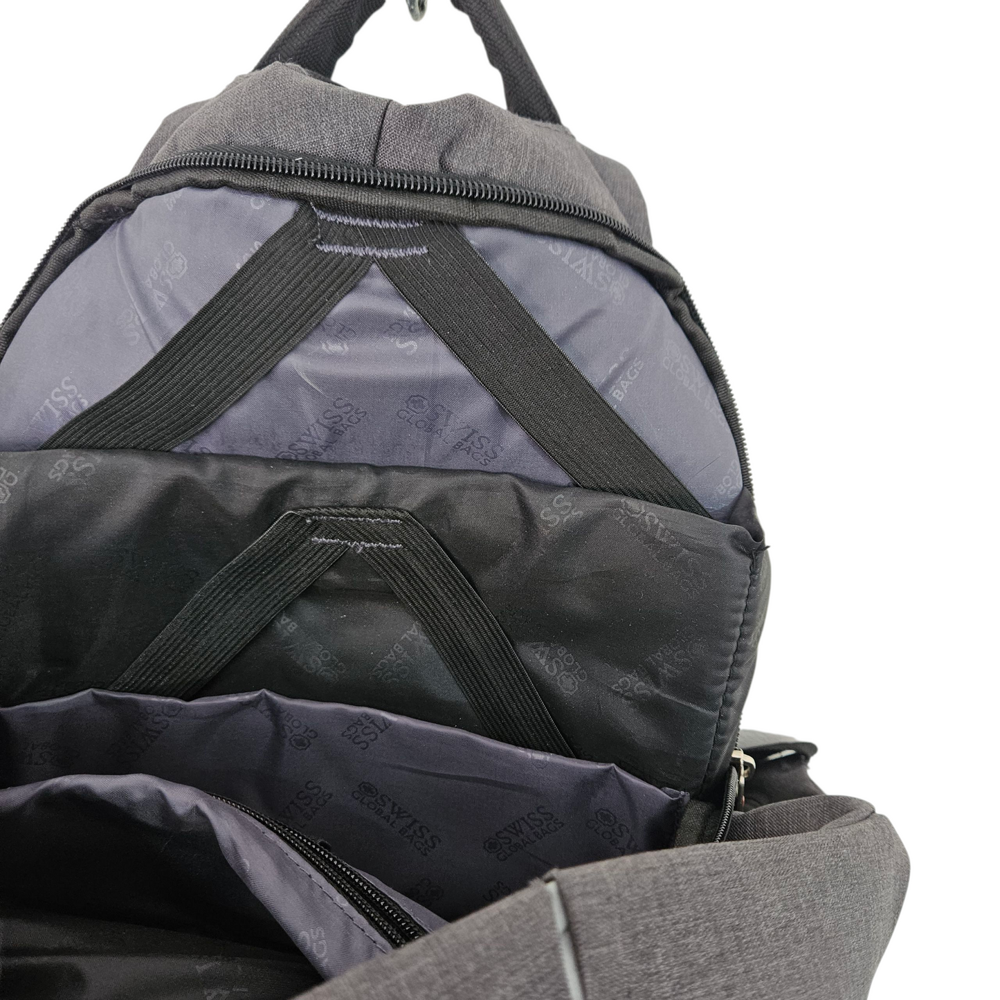 SWISS GLOBAL BAGS תיק גדול אפור - עם מקום ללפטופ
