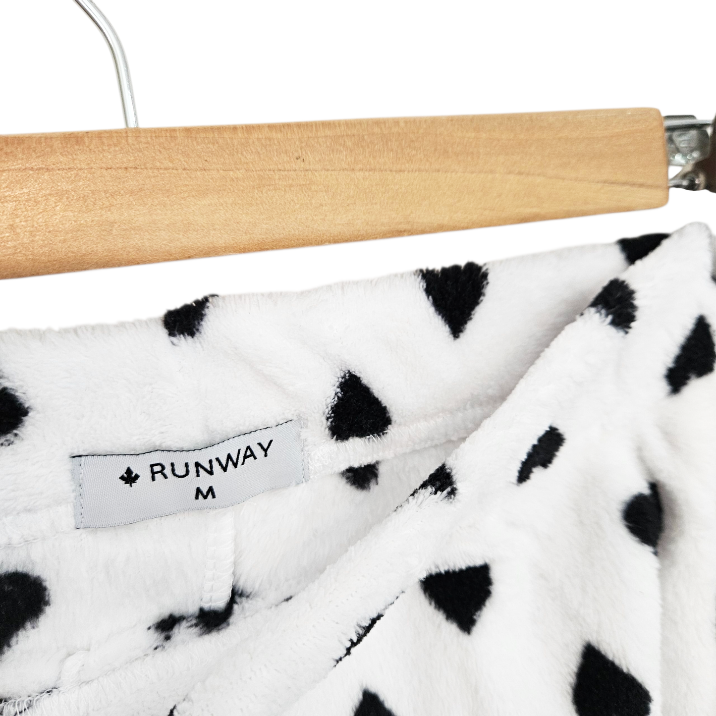 RUNWAY מכנסי פליז פיג'מה לאישה מידה M