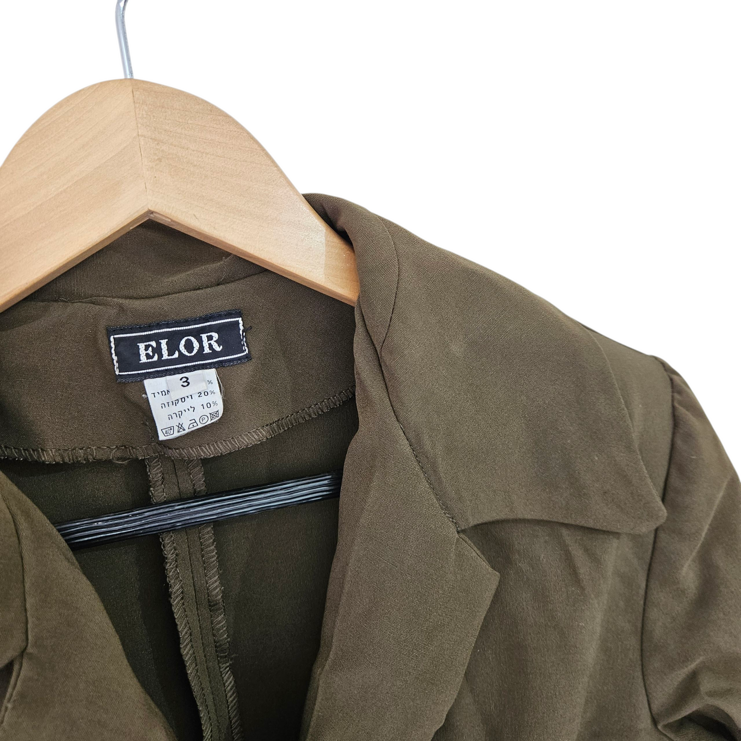 ELOR ג'קט וינטג' עם כריות כתפיים לאישה מידה L