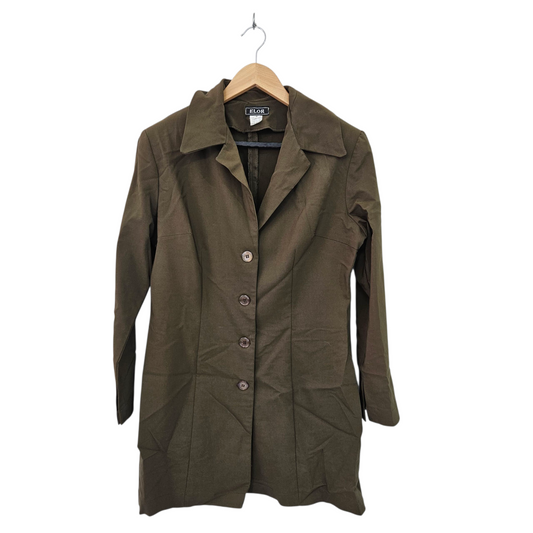 ELOR ג'קט וינטג' עם כריות כתפיים לאישה מידה L