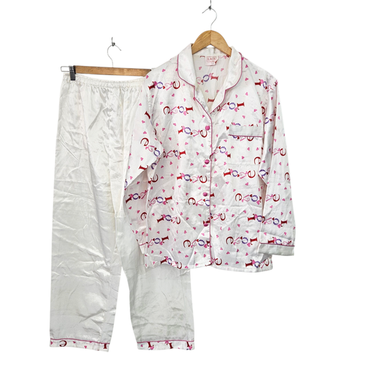 LACE פיג'מת סטן לאישה מידה XL