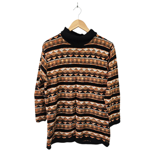 CONECT סוודר סריג וינטג' לאישה מידה M/L