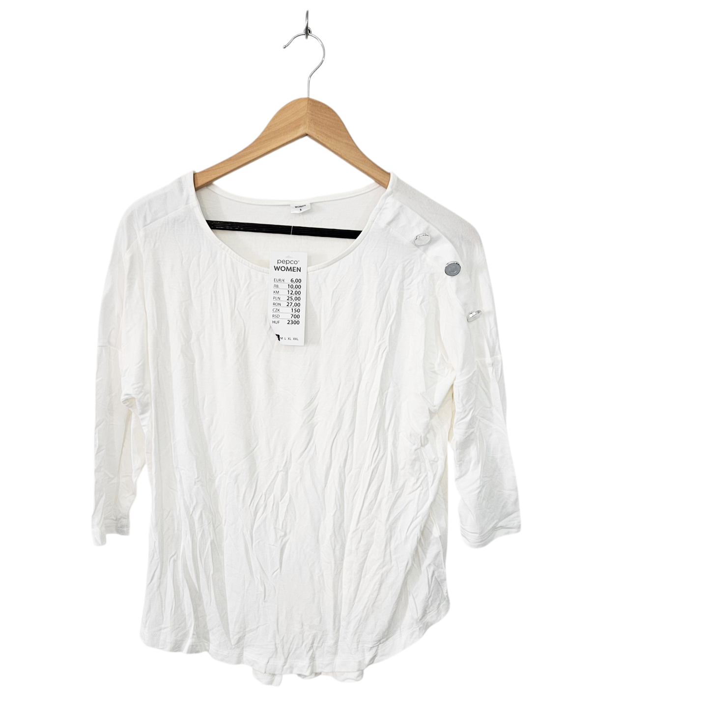 PEPCO חולצה חדשה עם תווית לאישה מידה S