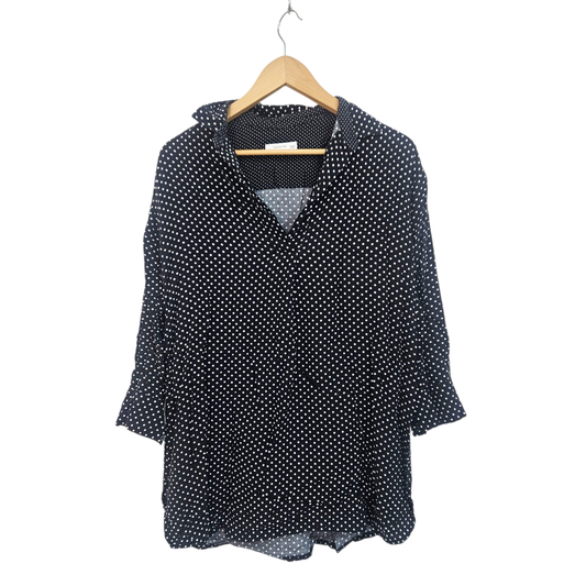 RESERVED חולצה ארוכה דקה אוברסייז לאישה מידה 34