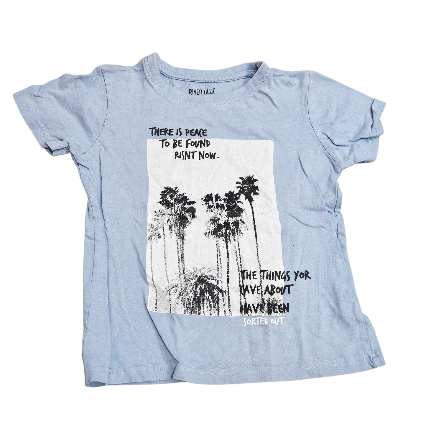 RIVER BLUE חולצה קצרה לילדים גיל 6