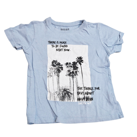 RIVER BLUE חולצה קצרה לילדים גיל 6