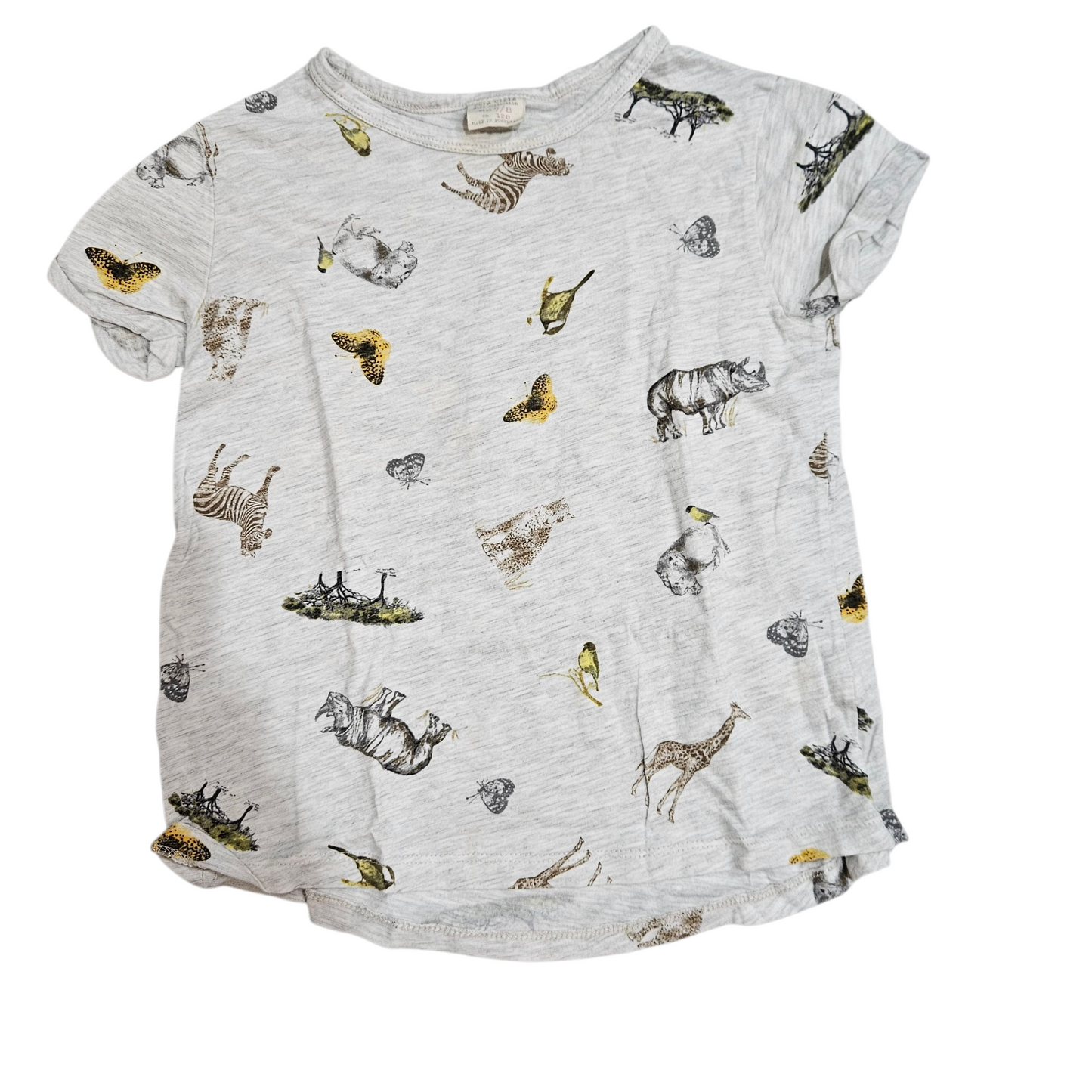 ZARA חולצה קצרה לילדים גיל 7-8