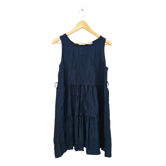 שמלה אוברסייז כחולה לאישה מידה M/L