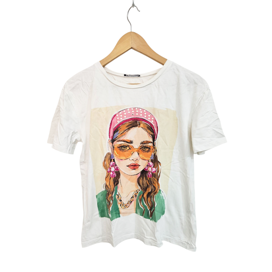 ZARA חולצה קצרה לאישה מידה S