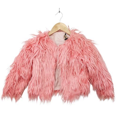 LANSHIFEI עליונית פרוותית ורודה לאישה מידה M