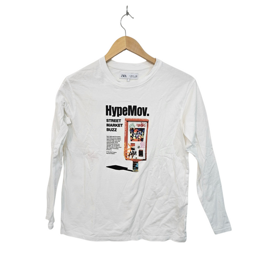 ZARA חולצה ארוכה דקה לילדים גיל 13-14