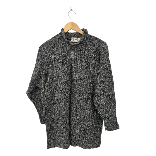 TRA MONELLI סוודר וינטג' אוברסייז לאישה מידה M