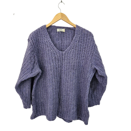 ABS סוודר וינטג' אוברסייז לאישה מידה L/XL