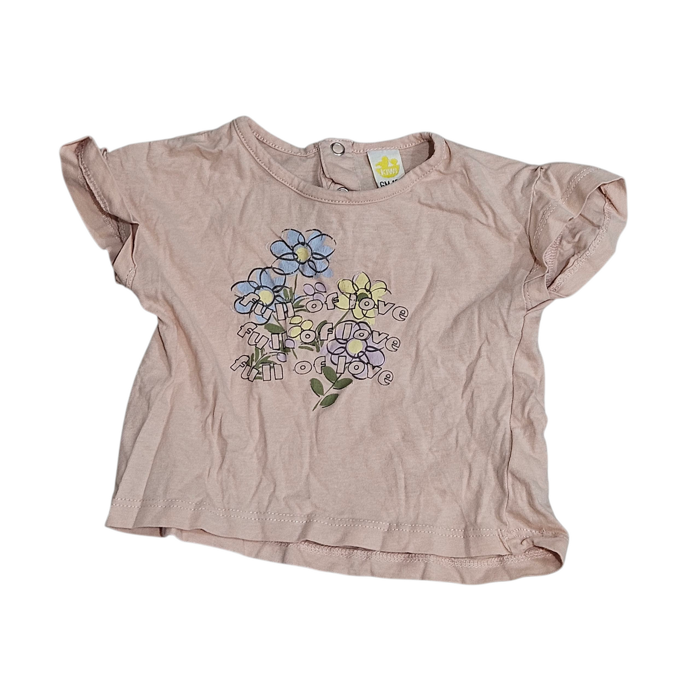 KIWI חולצה קצרה לתינוקות 6-12 חודשים