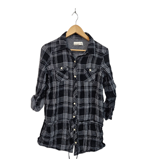 OLD NAVY שמלה דקה מכופתרת לאישה מידה M